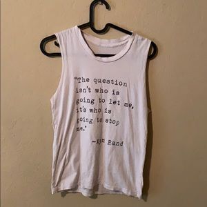 Ayn Rand quote muscle tee